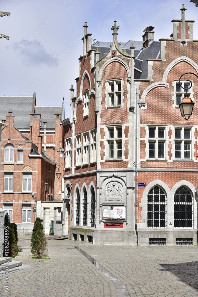 Architecture au centre historique de Hal en Brabant Flamand 
