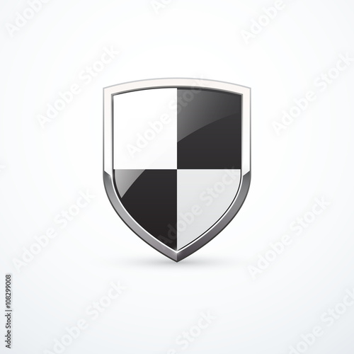 White and black shield