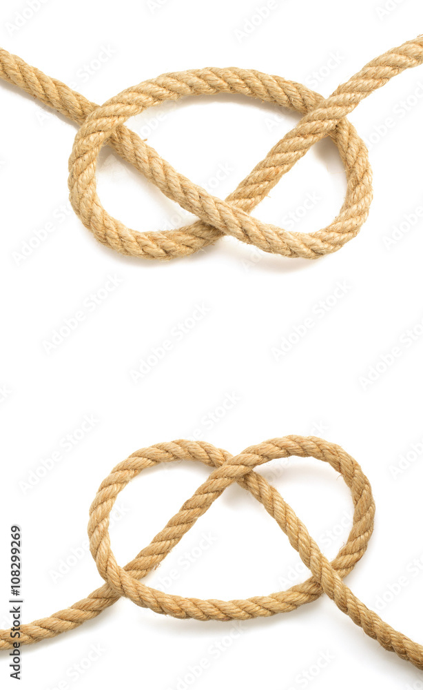ship rope on white background ship rope on white background