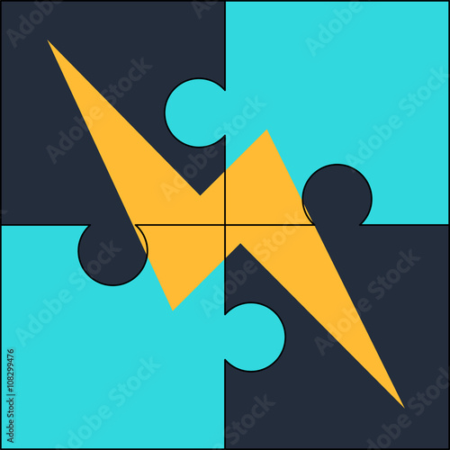 Lightning bolt puzzle