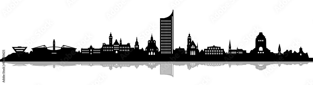Fototapeta premium Skyline Leipzig