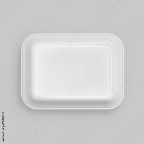 Vector White Fast Food Box Container Packaging Package Packing Pack