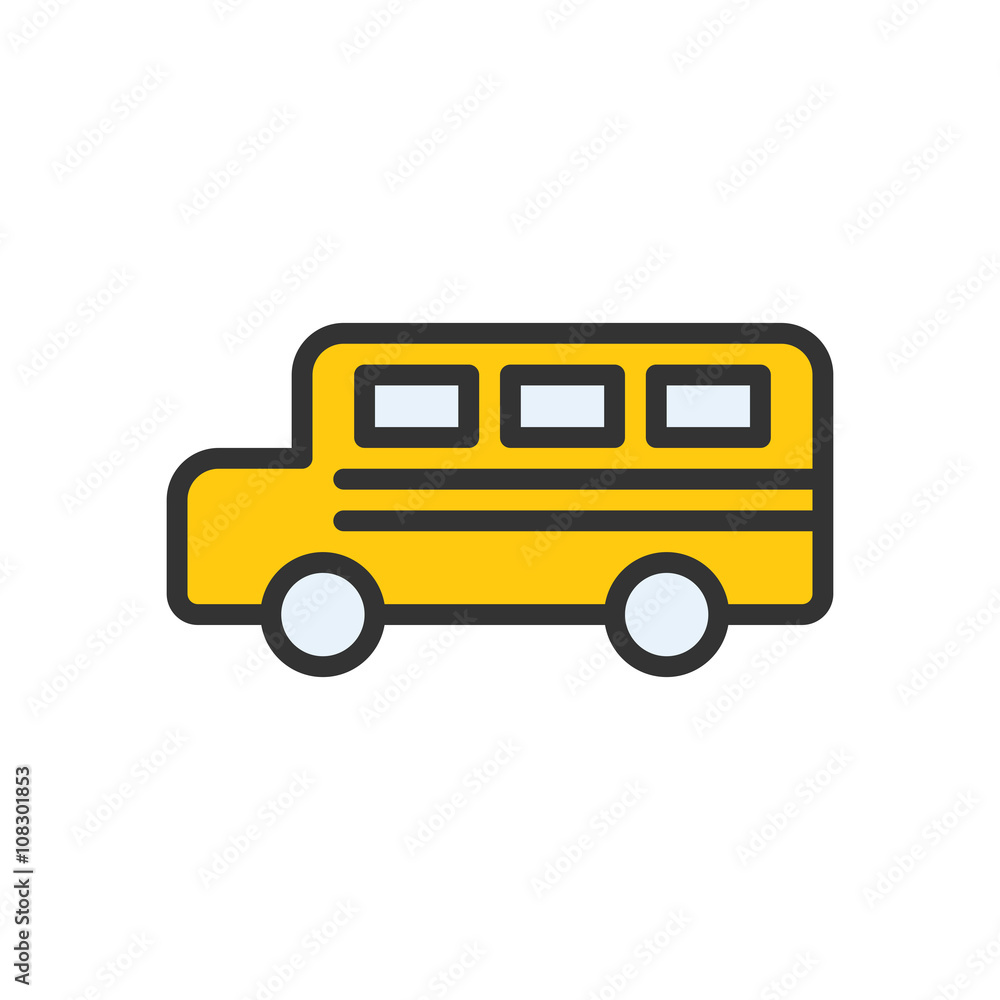 Bus Outline Icon