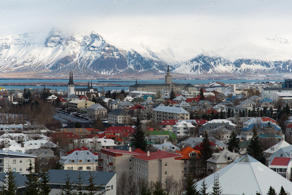 View over Reykjavik from Perlan