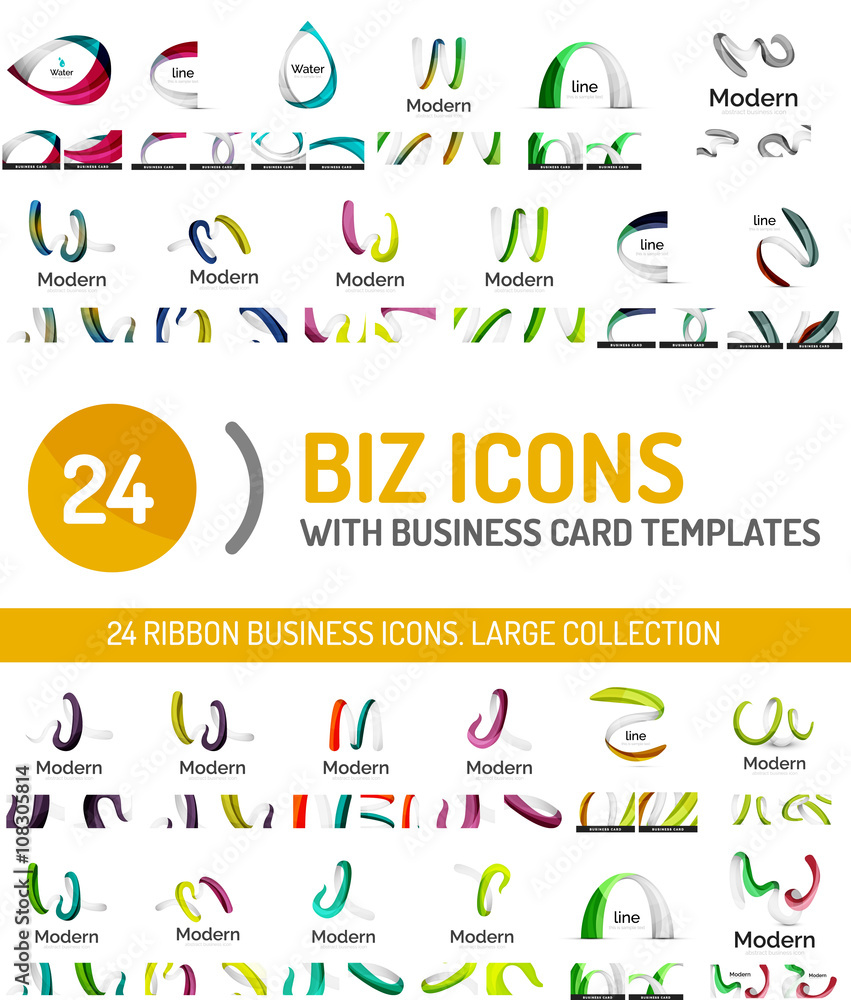 Large set of business line logos Large set of business line logos