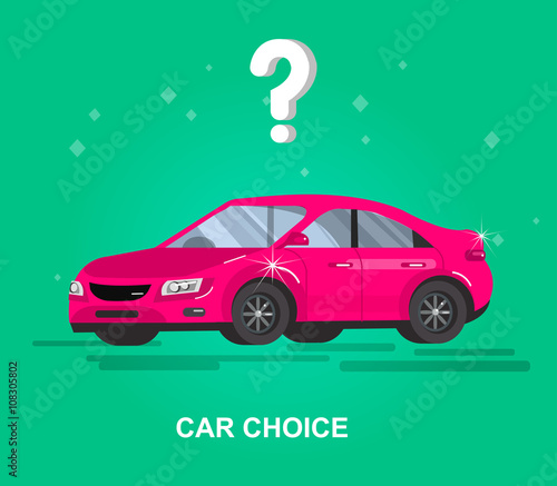 design concept of choice and buying a car