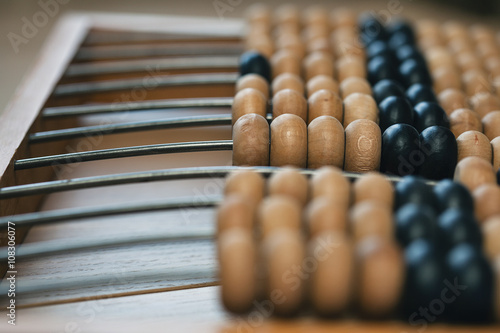 Chinese traditional calculator, old abacus
