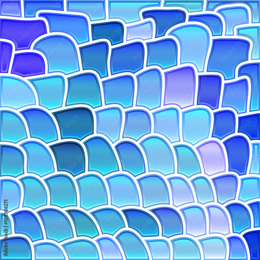 Naklejka premium abstract vector stained-glass mosaic background