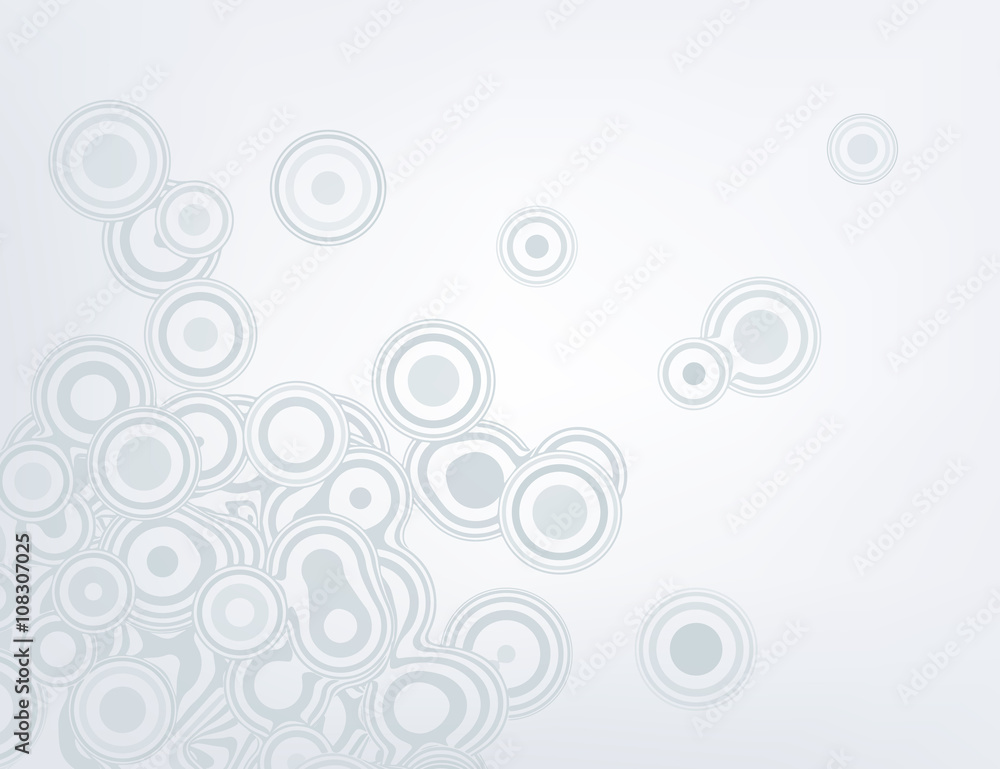 Vector abstract light background. Illustration of abstract bright circles. Background design for banner, poster, flyer. White curved lines and circles. Vector abstract light background. Illustration of abstract bright circles. Background design for banner, poster, flyer. White curved lines and circles.