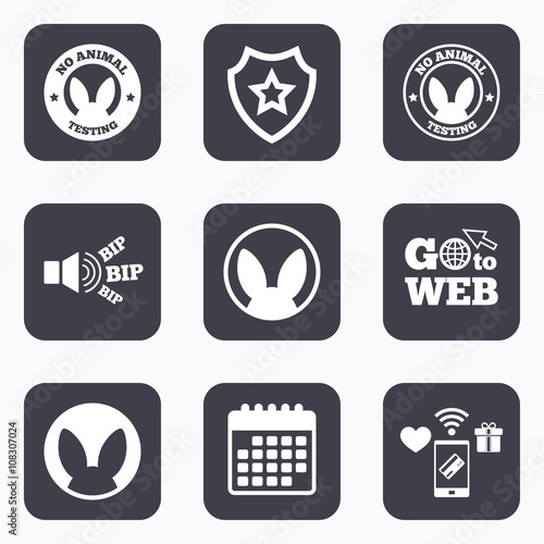 No animals testing icons. Non-human experiments.