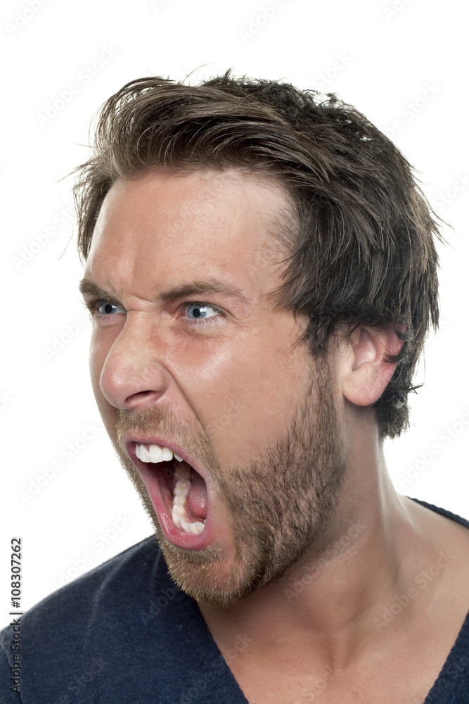 Obraz premium a man shouting