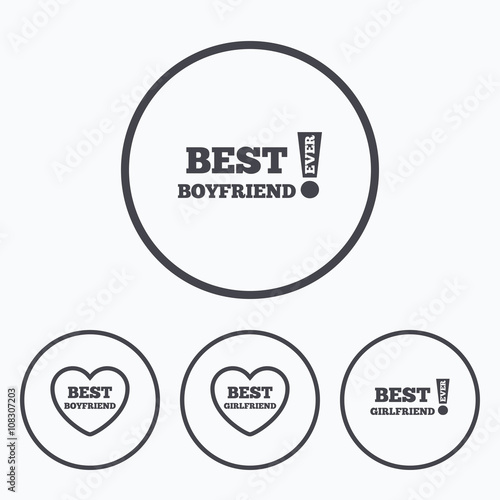 Best boyfriend and girlfriend icons.