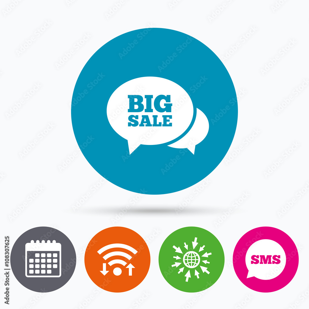 Chat Big sale sign icon. Special offer symbol. Chat Big sale sign icon. Special offer symbol.