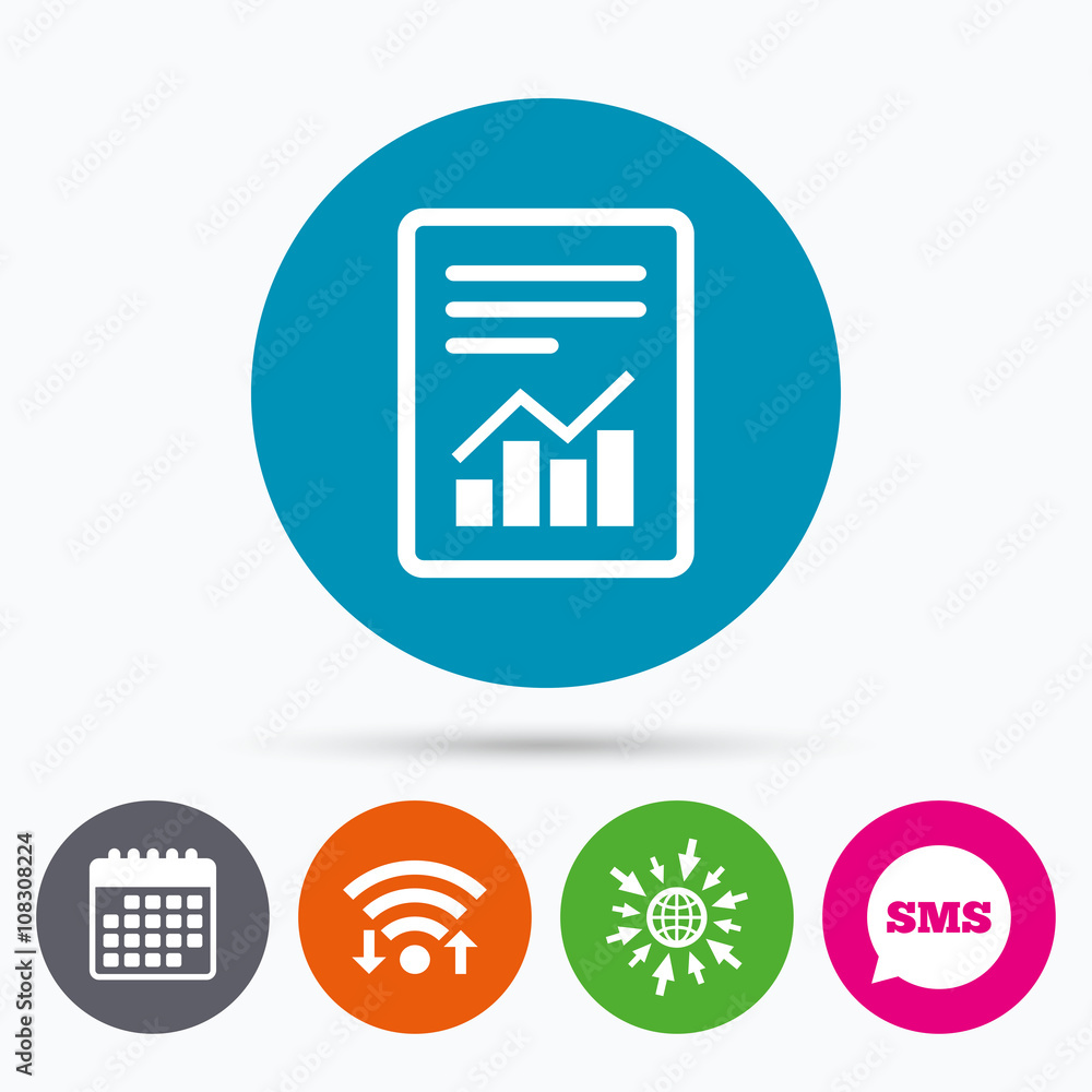 Text file sign. File document with chart symbol. Text file sign. File document with chart symbol.