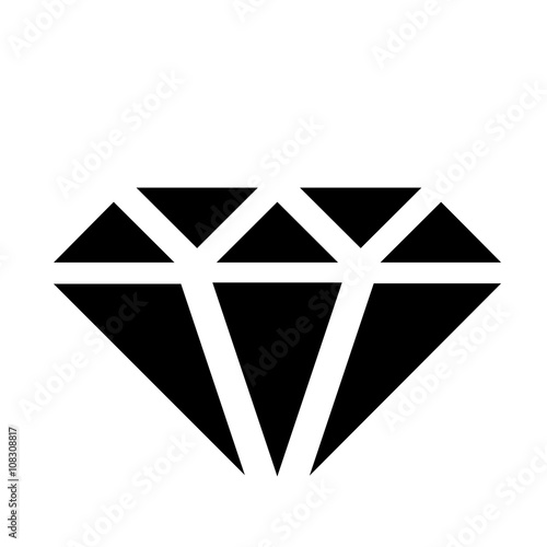 diamond black icon