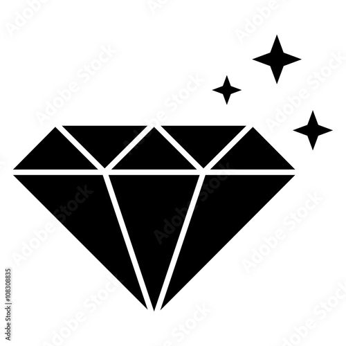 diamond black icon