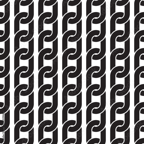 seamless pattern - black hanging chains