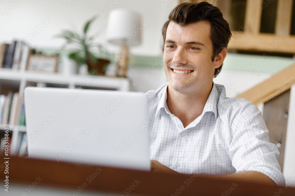 Young businessman in office Young businessman in office
