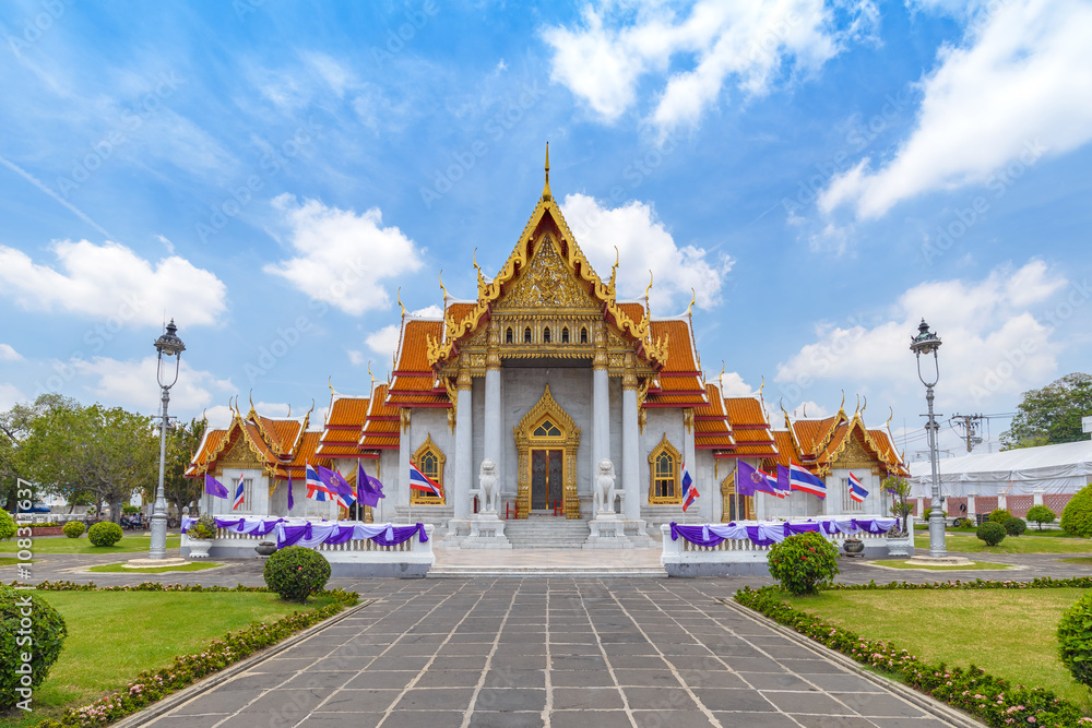 The Marble Temple or Wat Benchamabophit, Bangkok, Thailand