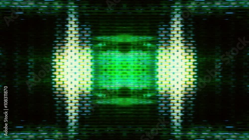 Wallpaper Mural Video Flux 027: Television screen pixels fluctuate with color and video motion (Loop). Torontodigital.ca