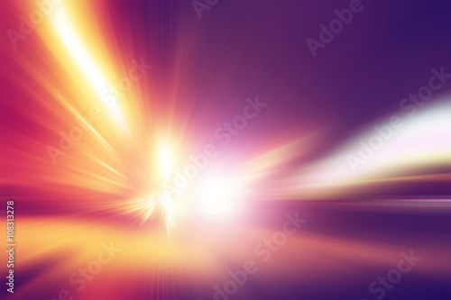 Abstract image of speed motion on the road.