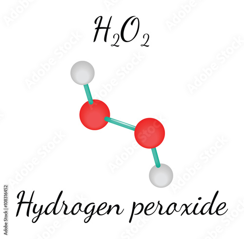 H2O2 hydrogen peroxide molecule photo