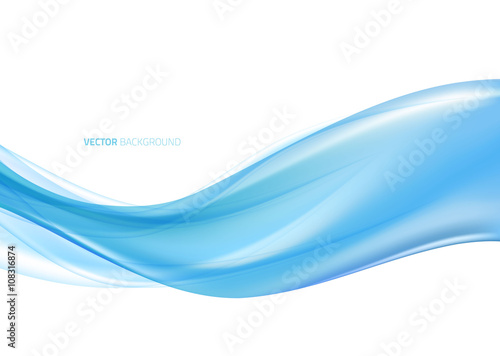 Abstract blue wavy background