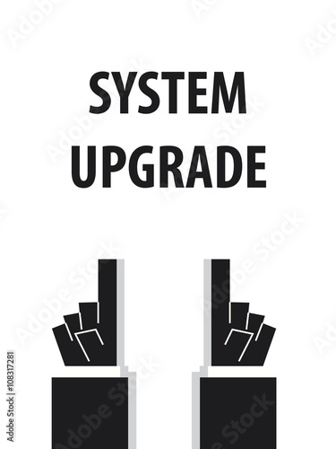 SYSTEM UPGRADE typography 