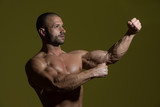 Bodybuilding Biceps Pose