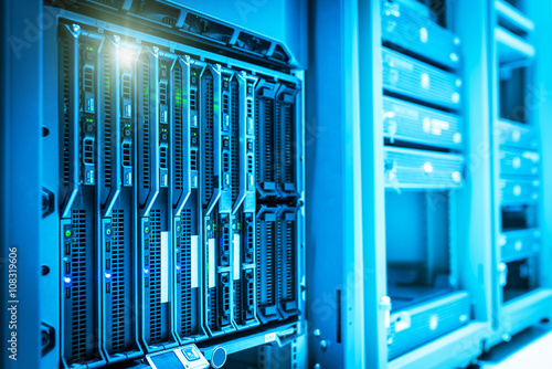 Storage servers in data room Domestic Room photo
