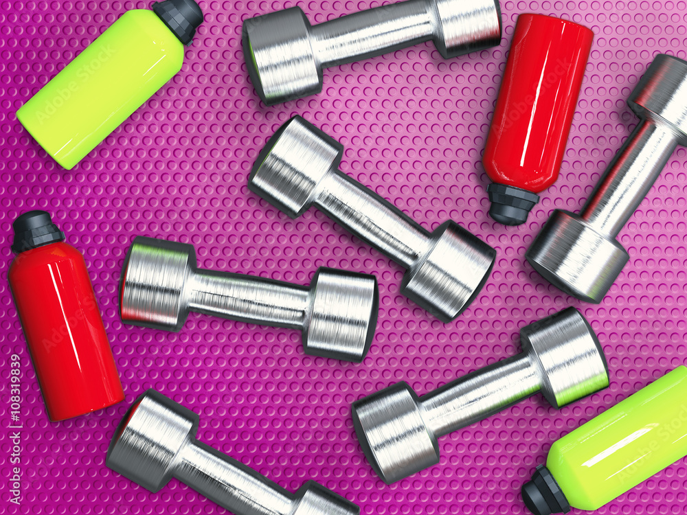 Naklejka premium workout background