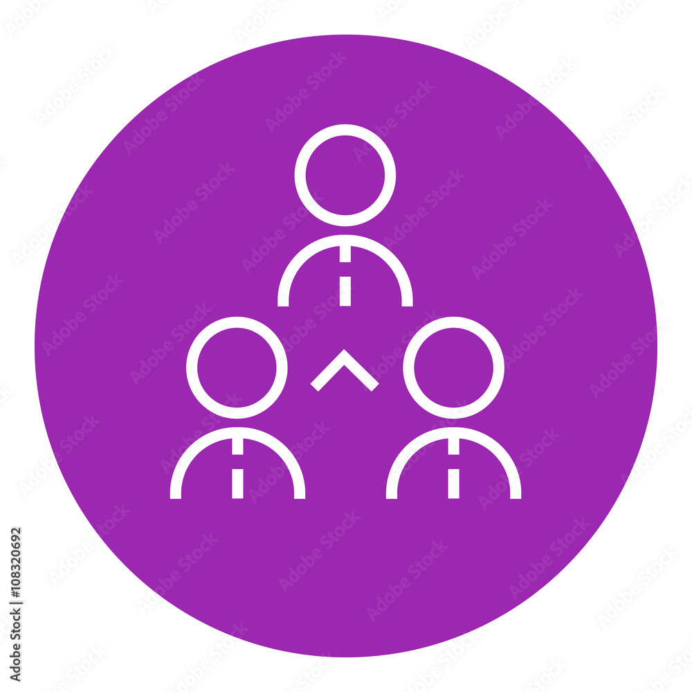 Business team line icon Business team line icon