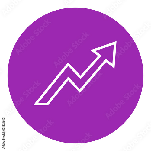 Arrow upward line icon.