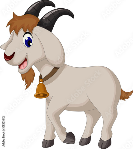 cartoon goat smiling