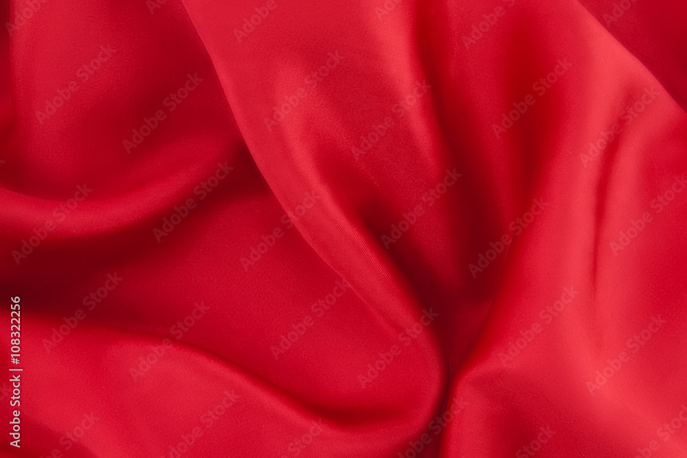 Red satin background. Photo texture. Top view Red satin background. Photo texture. Top view