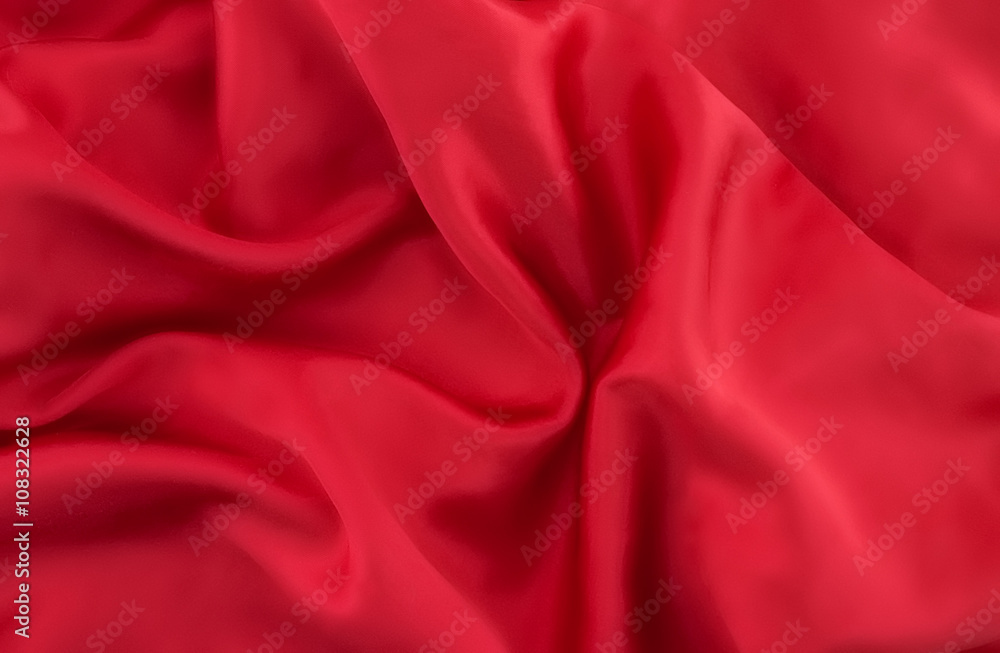 Red satin background. Photo texture. Top view Red satin background. Photo texture. Top view