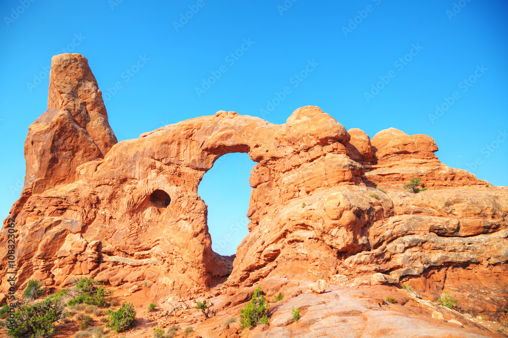 The Turret Arch at the Arches National Park