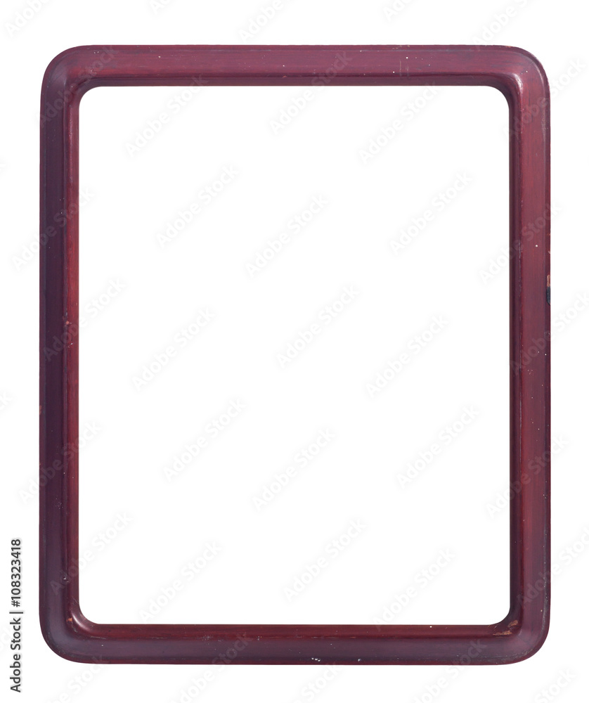 Antique wooden frame isolated on white Antique wooden frame isolated on white
