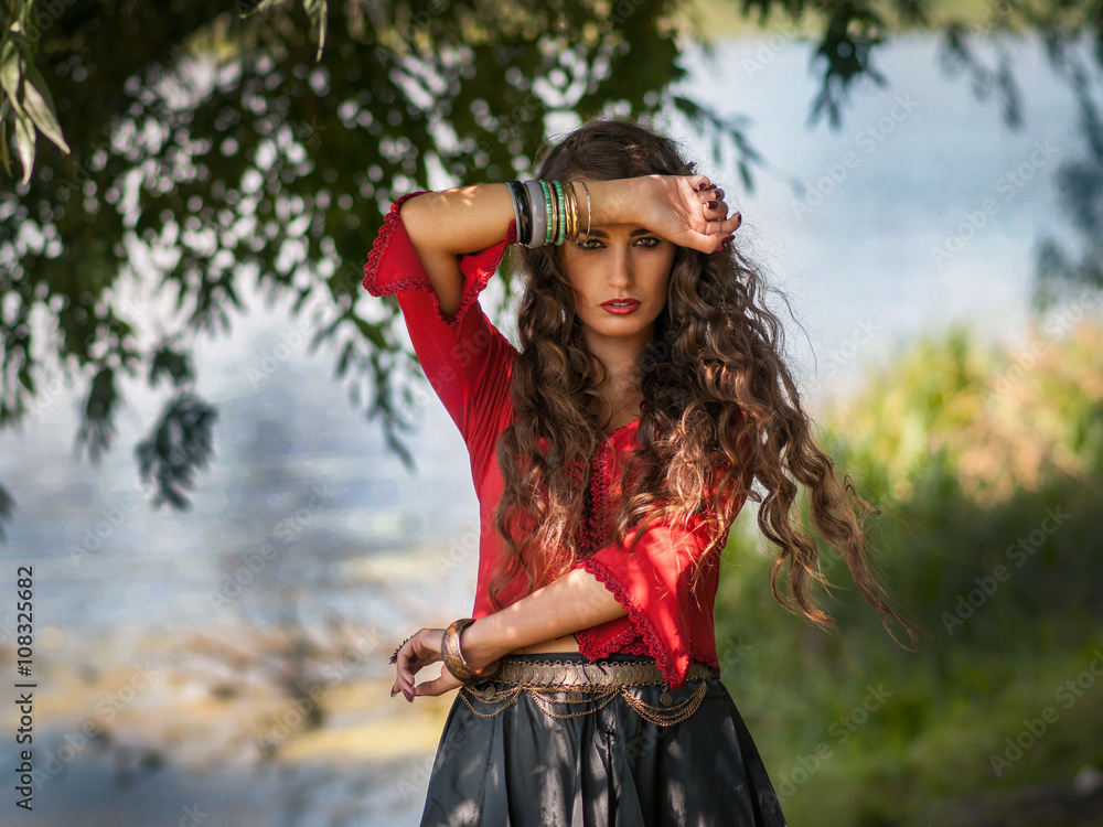 Gypsy walks by the lake Gypsy walks by the lake
