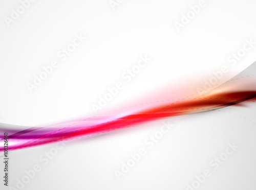 Bright color wave with blur and glowing effects