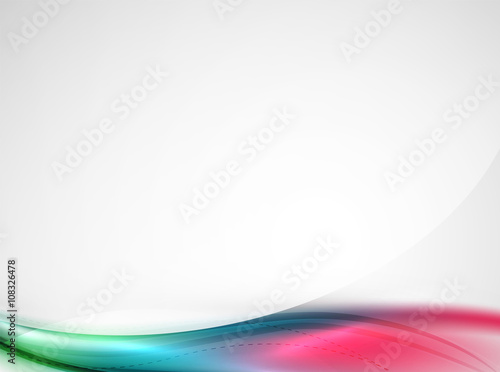 Smooth raibow color gradients in business wave template