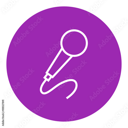 Wallpaper Mural Microphone line icon. Torontodigital.ca
