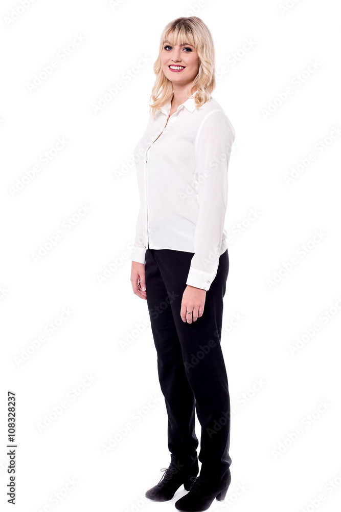 Full length portrait of young business executive Full length portrait of young business executive