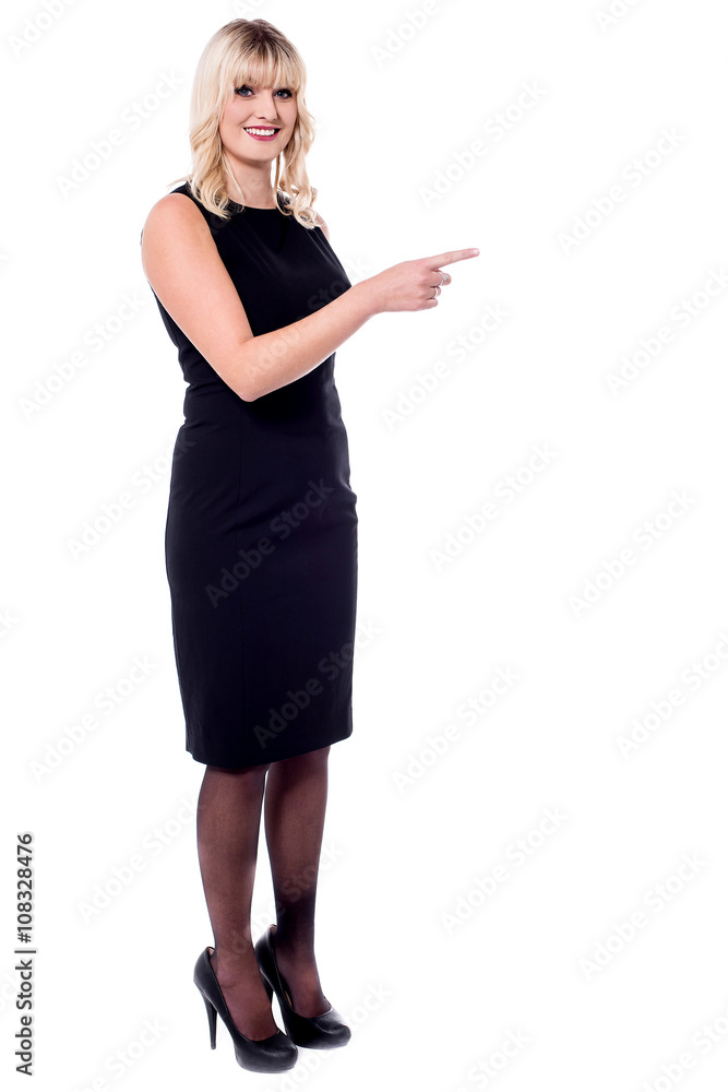 Fototapeta premium Stylish model making a choice