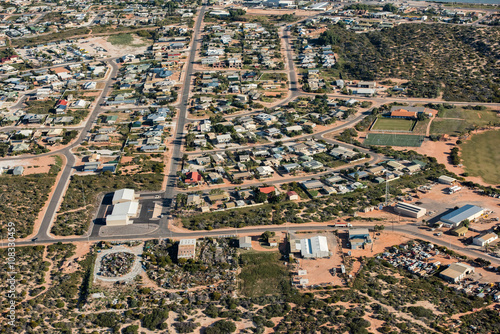 denham village aerial view in shark bay Australia photo