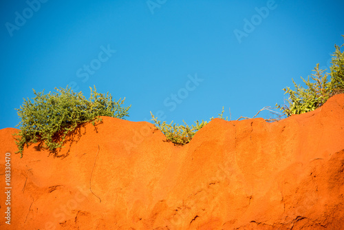 australia red soil detail close up photo