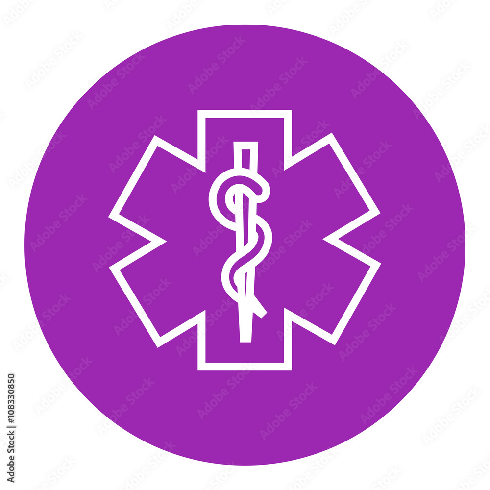 Medical symbol line icon. Medical symbol line icon.