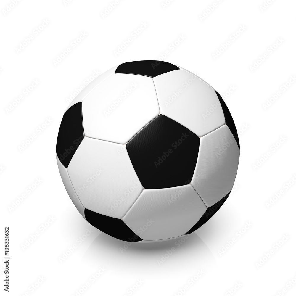 Fototapeta premium Black and white football
