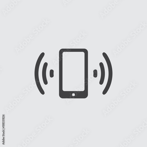 phone icon, tablet icon connection and ring