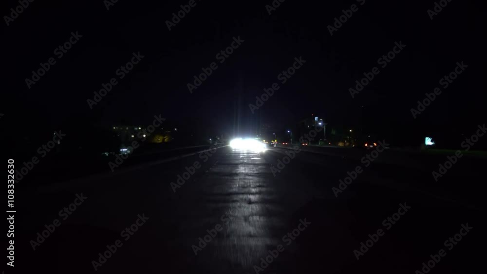 Driving Plates Hollywood Freeway Rear View 02 South bound 101 Night Driving Plates Hollywood Freeway Rear View 02 South bound 101 Night